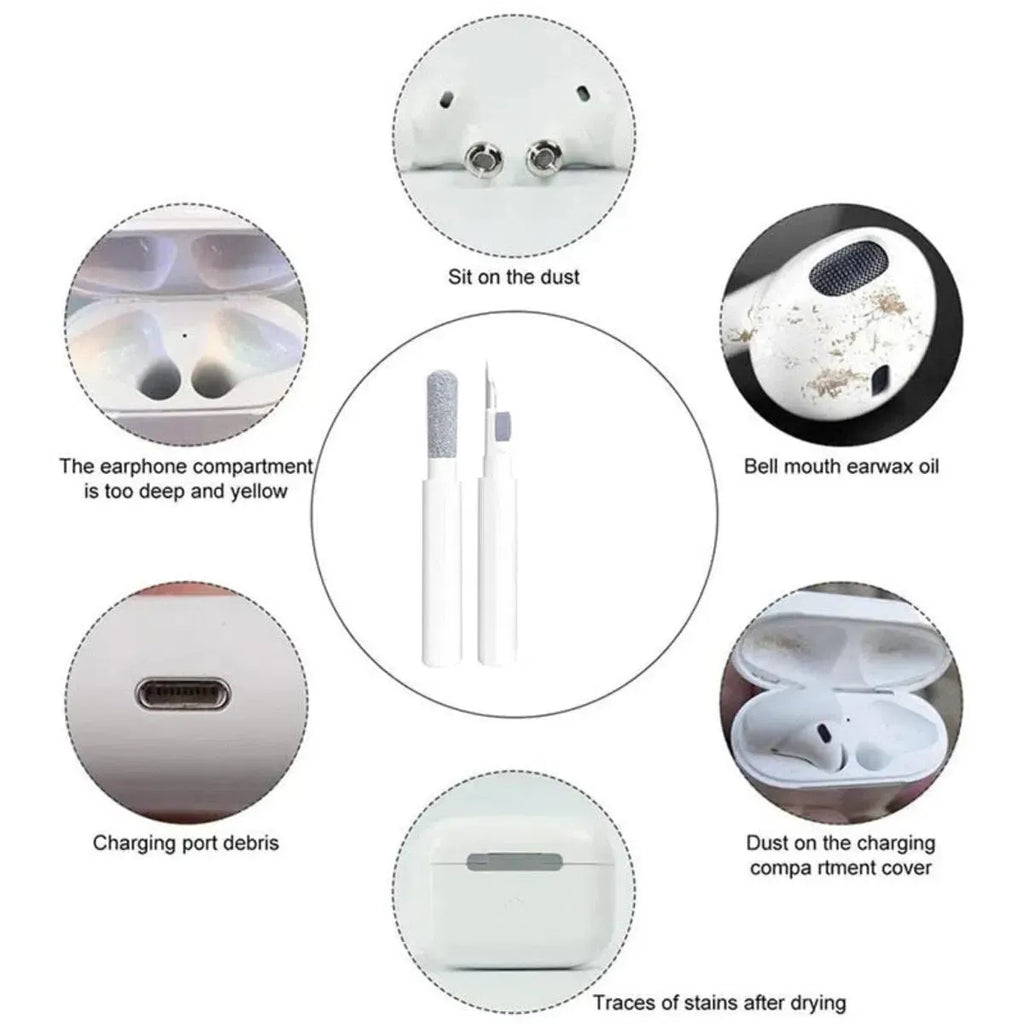Buy Cleaner Kit For Airpods Compatible With Airpods Pro 1 2 3 Cleaning Kit Pen Shape Cleaner With Soft Brush For Wireless Headphones Charging Case Accessories Tools, Computer, Camera, Phone at RIMBMAX-, 
