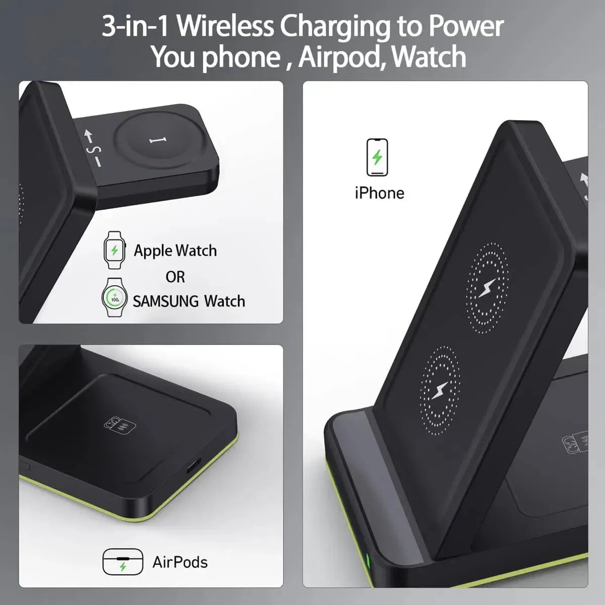 Buy RIMBMAX 15W Fast for iPhone 16 to 12, Galaxy S24 to S8, Galaxy watch 7 to 3 series, iWatch 10 to 3 Series & Wireless Earbuds at RIMBMAX-, 