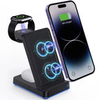 Buy RIMBMAX 15W Fast for iPhone 16 to 12, Galaxy S24 to S8, Galaxy watch 7 to 3 series, iWatch 10 to 3 Series & Wireless Earbuds at RIMBMAX-, 