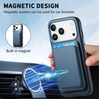 Premium RIMBMAX® ADRIAN crafted from full-grain leather. MagSafe compatible with metal buttons and camera protection. The pinnacle of Rimbmax cases.-iPhone 17 Pro Max, Bronze