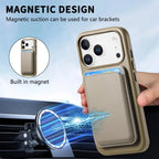 Premium RIMBMAX® ADRIAN crafted from full-grain leather. MagSafe compatible with metal buttons and camera protection. The pinnacle of Rimbmax cases.-iPhone 17 Pro Max, Bronze