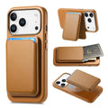Premium RIMBMAX® ADRIAN crafted from full-grain leather. MagSafe compatible with metal buttons and camera protection. The pinnacle of Rimbmax cases.-iPhone 17 Pro Max, Bronze