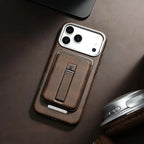 Buy Vintage WalletSlot MagCase for iPhone: Detachable Magnetic Wallet & Adjustable Kickstand - Belton at RIMBMAX-iPhone 17 Pro Max, Brown