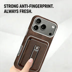 Buy Vintage WalletSlot MagCase for iPhone: Detachable Magnetic Wallet & Adjustable Kickstand - Belton at RIMBMAX-iPhone 17 Pro Max, Brown