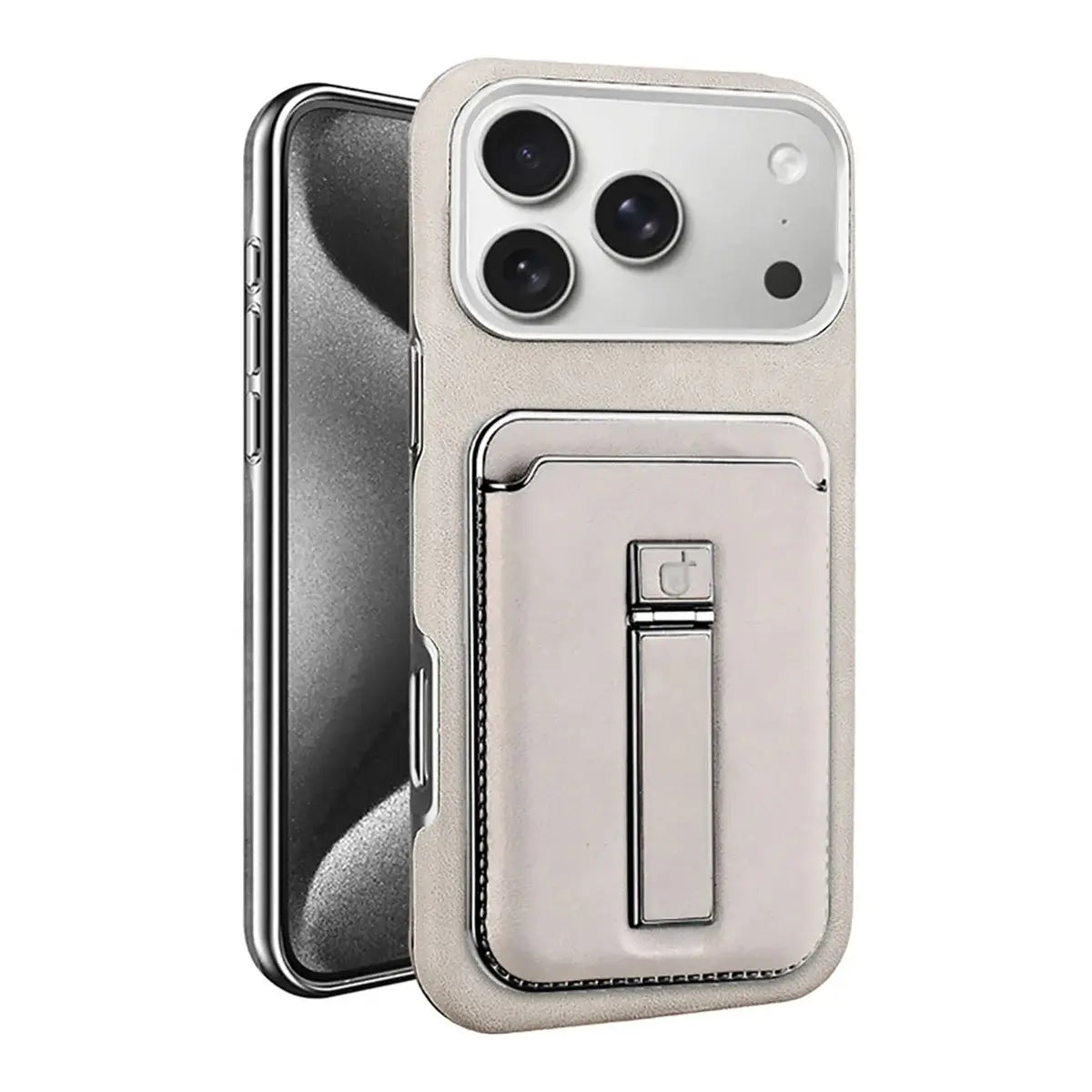 Buy Vintage WalletSlot MagCase for iPhone: Detachable Magnetic Wallet & Adjustable Kickstand - Belton at RIMBMAX-iPhone 17 Pro Max, Gray