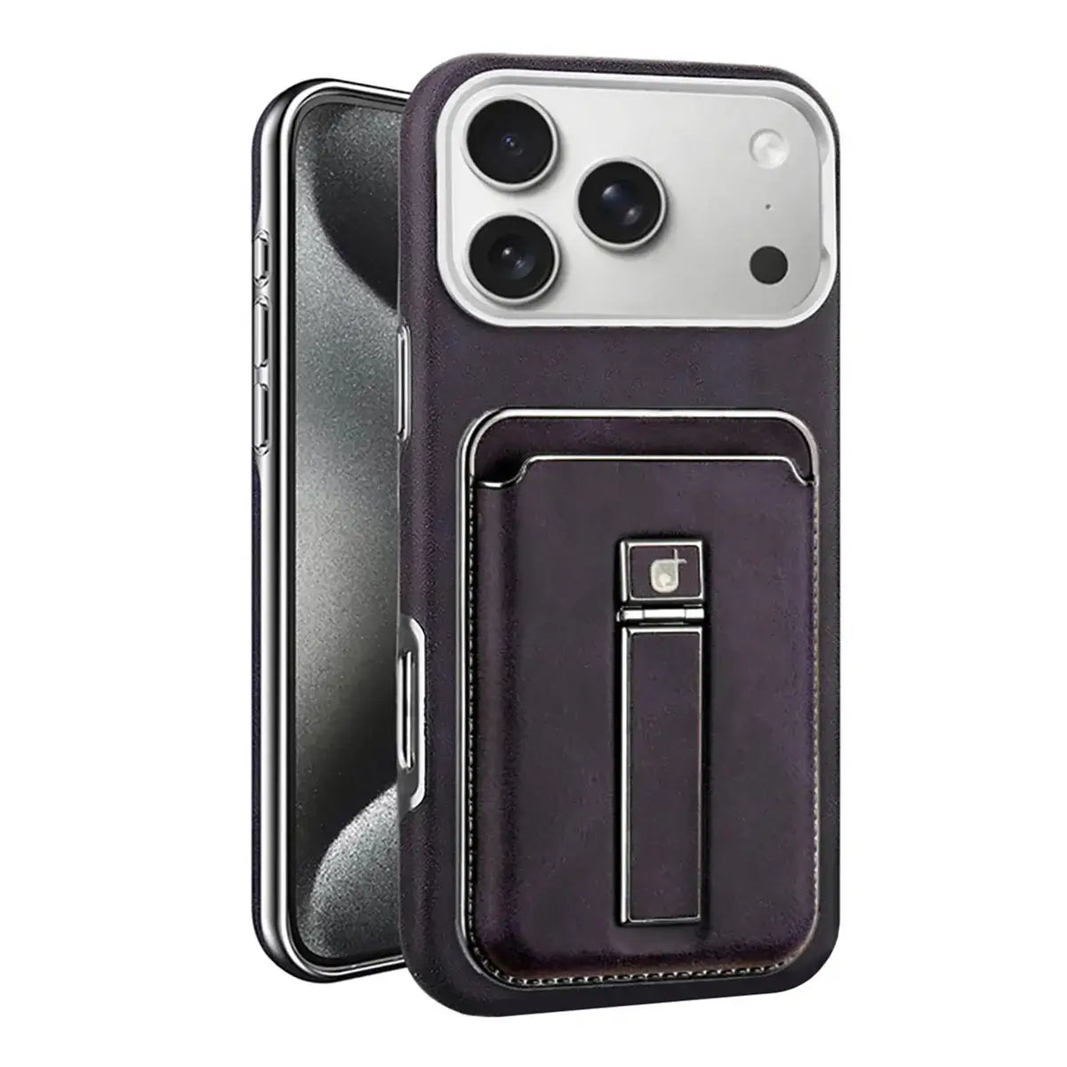 Buy Vintage WalletSlot MagCase for iPhone: Detachable Magnetic Wallet & Adjustable Kickstand - Belton at RIMBMAX-iPhone 17 Pro Max, Purple