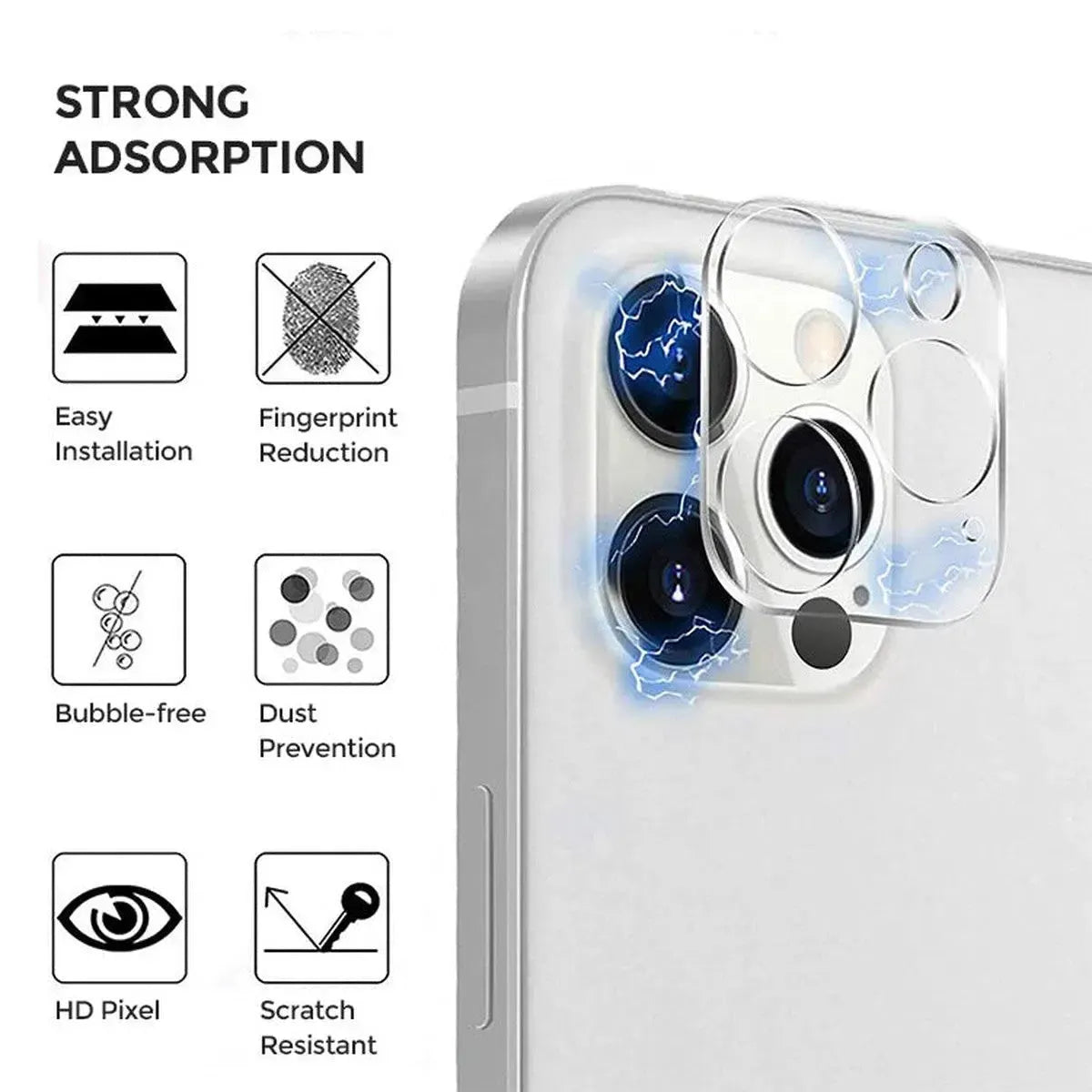 Buy HD Clarity Lens Protector: Edge-to-Edge Full Coverage, 9H Anti-Scratch & Anti-Glare Shield at Rimbmax-iPhone 17 Pro Max, 