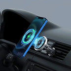 Buy MagSafe Wireless Car Charger Mount with Fast Charging & Universal Vent Compatibility - MAGNETIC CAR CHARGER & PHONE HOLDER at RIMBMAX-Black, 