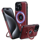 Upgrade to the RIMBMAX® MATEO. This premium leather phone case supports seamless MagSafe charging. Durable, stylish, and 100% authentic Rimbmax-iPhone 16 Pro Max, Red