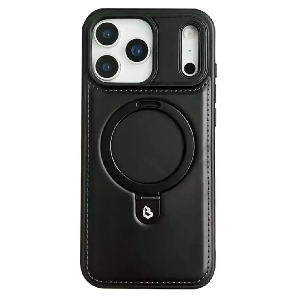Upgrade to the RIMBMAX® MATEO. This premium leather phone case supports seamless MagSafe charging. Durable, stylish, and 100% authentic Rimbmax-iPhone 17 Pro Max, Black