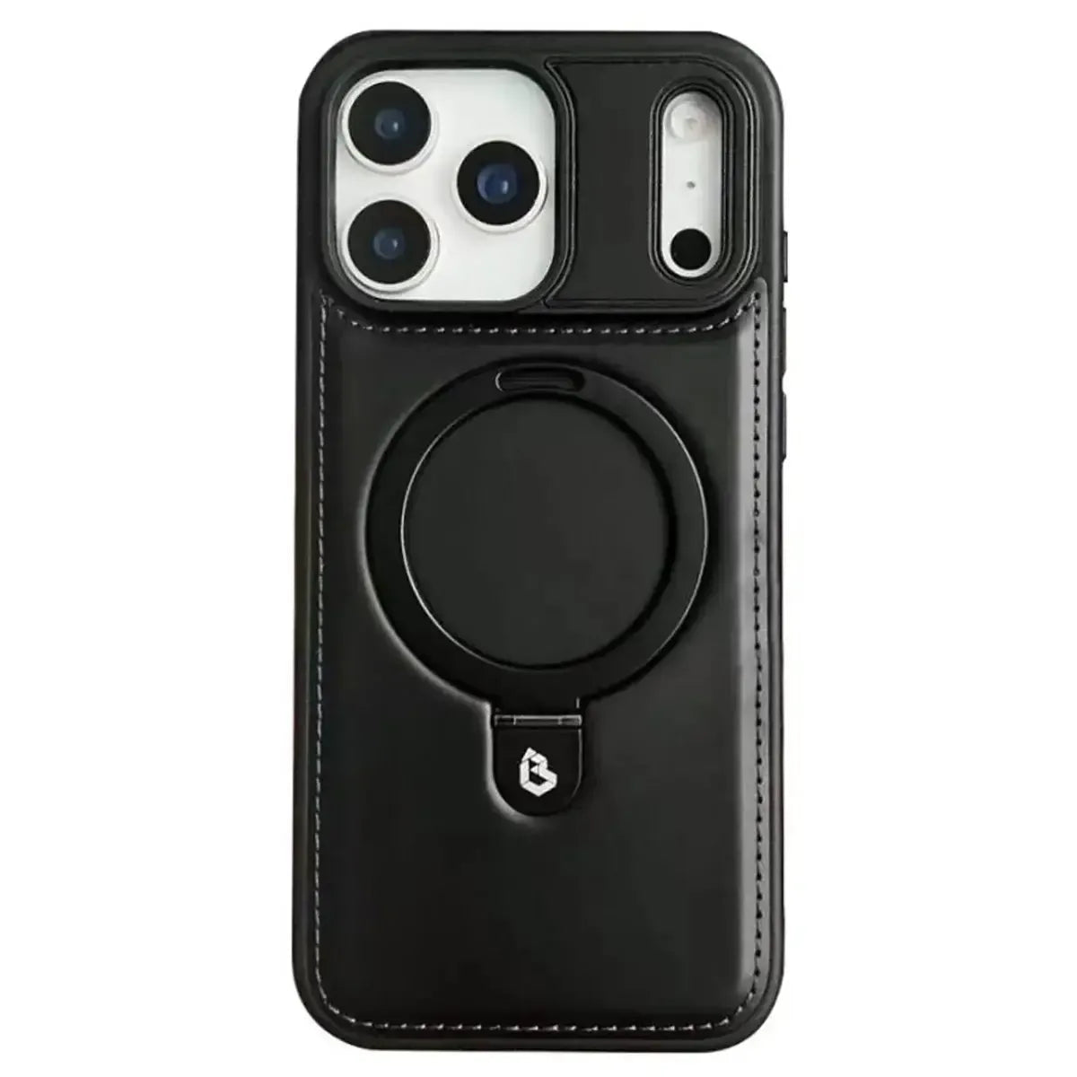 Upgrade to the RIMBMAX® MATEO. This premium leather phone case supports seamless MagSafe charging. Durable, stylish, and 100% authentic Rimbmax-iPhone 17 Pro Max, Black