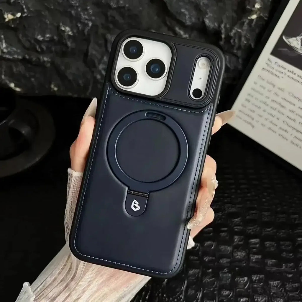 Upgrade to the RIMBMAX® MATEO. This premium leather phone case supports seamless MagSafe charging. Durable, stylish, and 100% authentic Rimbmax-iPhone 17 Pro Max, Bronze