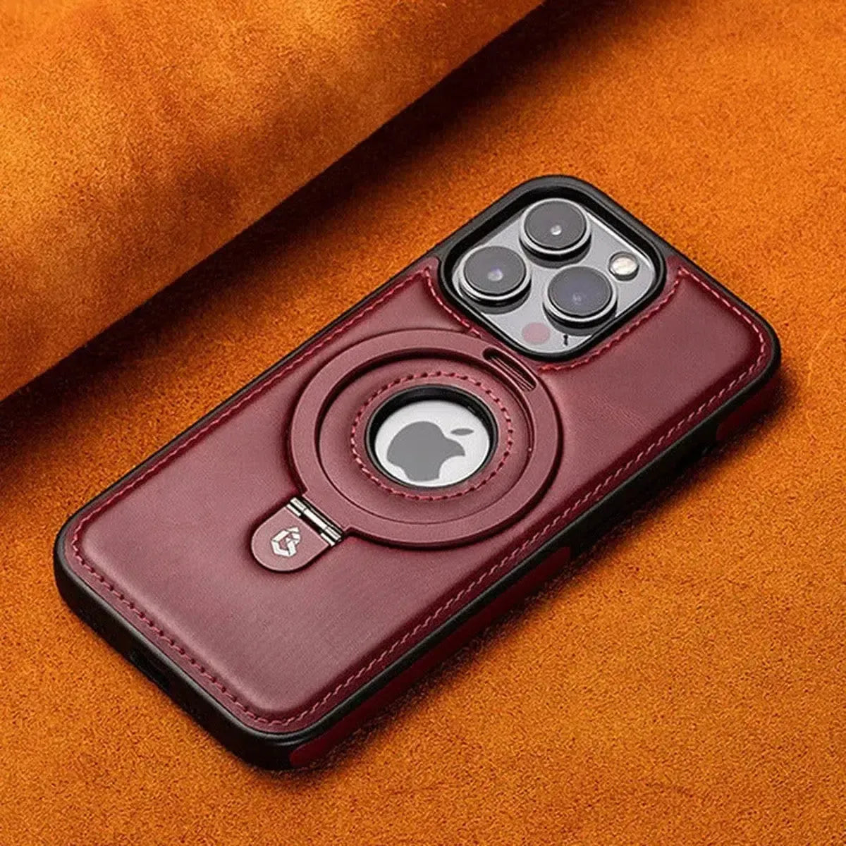 Upgrade to the RIMBMAX® MATEO. This premium leather phone case supports seamless MagSafe charging. Durable, stylish, and 100% authentic Rimbmax-iPhone 17 Pro Max, Bronze