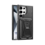 Shop the RIMBMAX® REESE for Samsung. A premium leather wallet case with a card holder and kickstand. Full-frame protection by the original Rimbmax.-Samsung Galaxy S26 Ultra, Black
