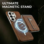 Buy Vintage WalletSlot MagCase for Samsung Galaxy: Detachable Magnetic Wallet & Adjustable Kickstand - Alden at Rimbmax-Samsung Galaxy S26 Ultra, Brown