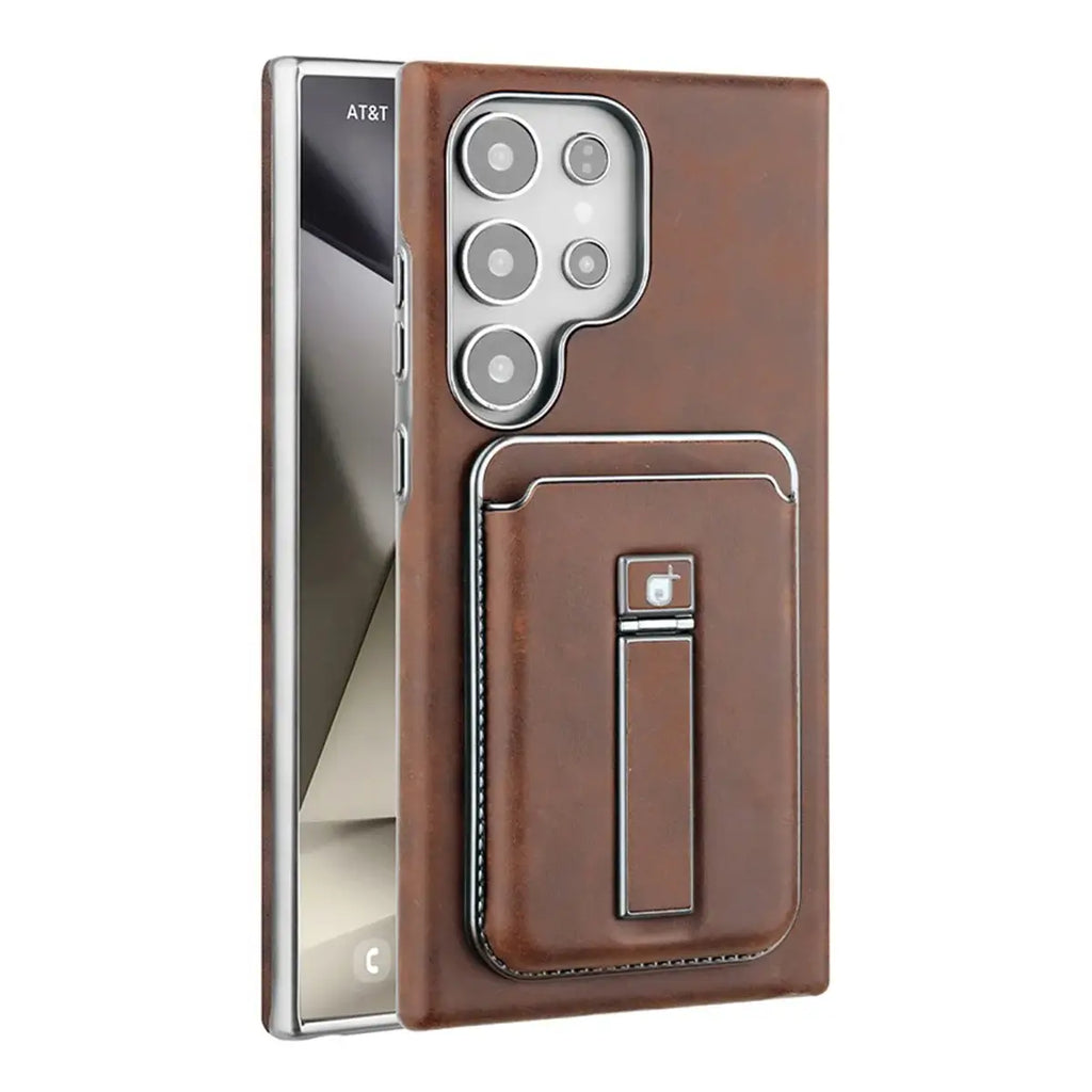 Buy Vintage WalletSlot MagCase for Samsung Galaxy: Detachable Magnetic Wallet & Adjustable Kickstand - Alden at Rimbmax-Samsung Galaxy S26 Ultra, Brown