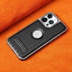 Buy Magnetic PU Leather Case for iPhone Series, Slim Fit Shockproof Back Cover with Integrated Kickstand & Wireless Charging Support - AXON at Rimbmax-iPhone 17 Pro Max, Brown