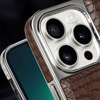 Buy Magnetic PU Leather Case for iPhone Series, Slim Fit Shockproof Back Cover with Integrated Kickstand & Wireless Charging Support - AXON at Rimbmax-iPhone 17 Pro Max, Brown