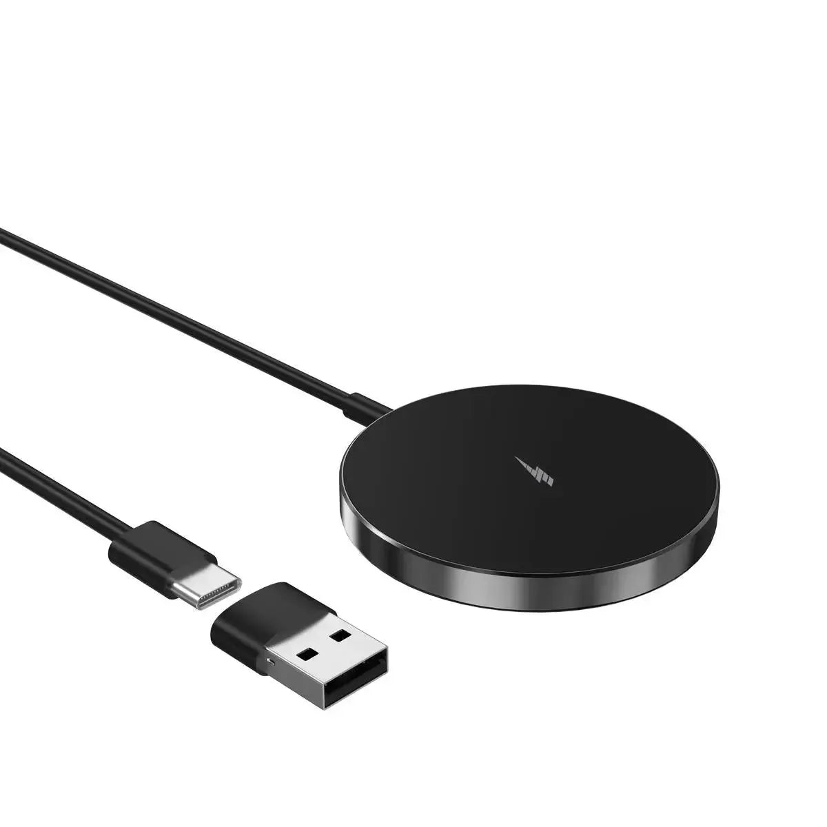 Buy Magnetic Wireless Qi Charger Fast Apple Mag-Safe Charger for iPhone Series And AirPods LED Magnet Charging Pad Mag Safe Charger with Dual Charging Ports - WIRELESS CHARGER PAD at RIMBMAX-Black, 