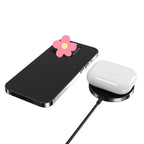 Buy Magnetic Wireless Qi Charger Fast Apple Mag-Safe Charger for iPhone Series And AirPods LED Magnet Charging Pad Mag Safe Charger with Dual Charging Ports - WIRELESS CHARGER PAD at RIMBMAX-Black, 