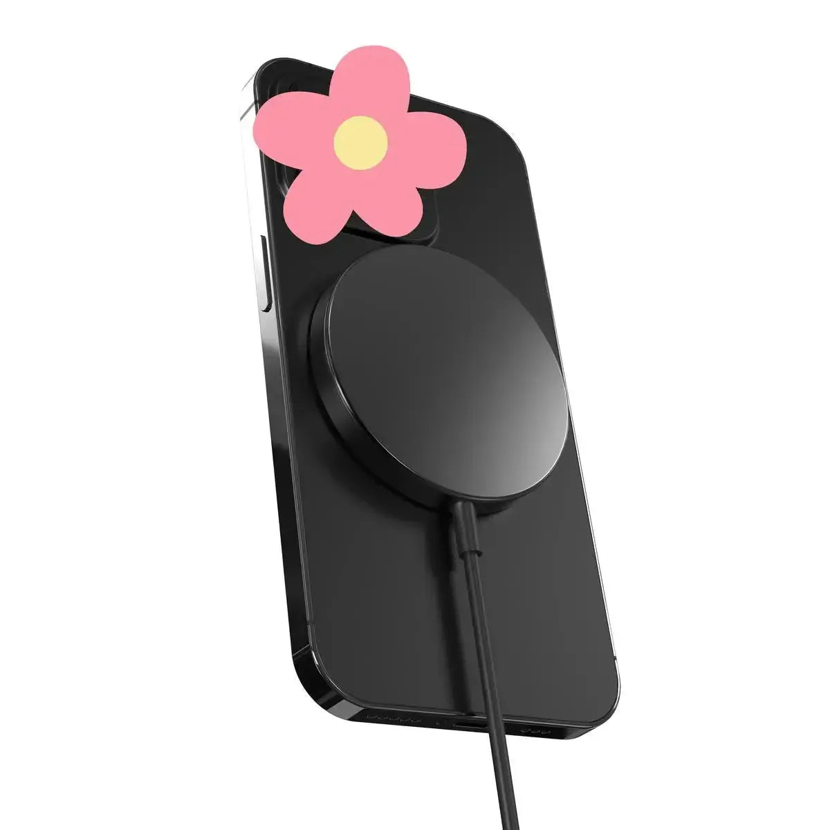 Buy Magnetic Wireless Qi Charger Fast Apple Mag-Safe Charger for iPhone Series And AirPods LED Magnet Charging Pad Mag Safe Charger with Dual Charging Ports - WIRELESS CHARGER PAD at RIMBMAX-Black, 