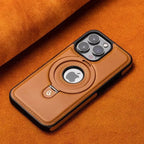 Buy Classic Leather Phone Case, Support MagSafe Wireless Charging, Premium Leather,iPhone Case - MATEO at Caseles-iPhone 17 Pro Max, Mateo-Brown