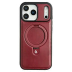 Buy Classic Leather Phone Case, Support MagSafe Wireless Charging, Premium Leather,iPhone Case - MATEO at Caseles-iPhone 17 Pro Max, Mateo-Red
